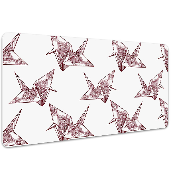 Skrivbordsunderlägg Origamifåglar