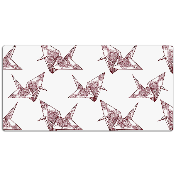 Skrivbordsunderlägg Origamifåglar