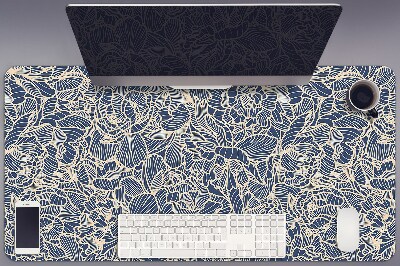 Skrivbordsunderlägg stort Blå blomma