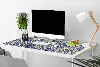 Skrivbordsunderlägg stort Blå blomma