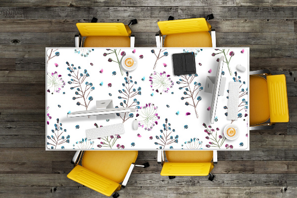 Skrivbordsunderlägg stort Blommotiv
