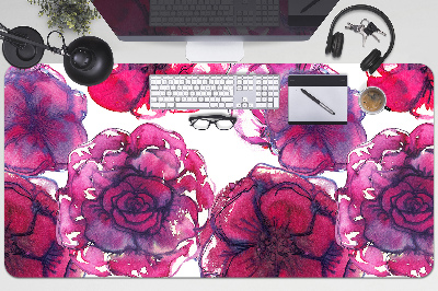 Skrivbordsunderlägg stort röda rosor