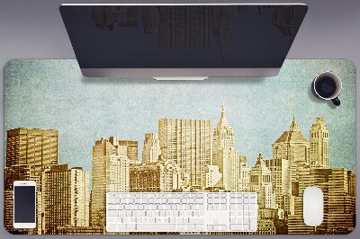 Skrivbordsunderlägg stort Manhattan skyskrapor