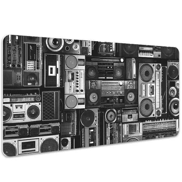 Skrivbordsunderlägg stort Old school boombox
