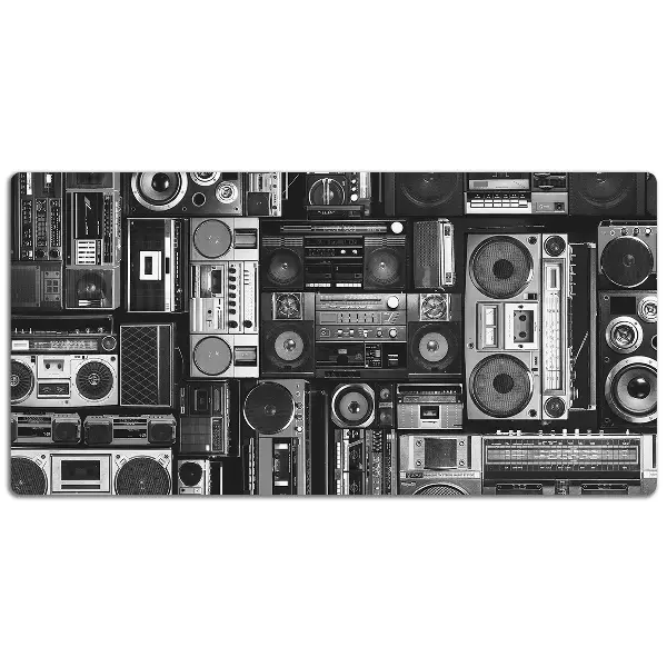 Skrivbordsunderlägg stort Old school boombox