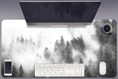 Skrivbordsunderlägg stort Dimmig skog