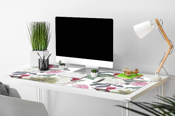 Skrivbordsunderlägg stort Färgglada blommor