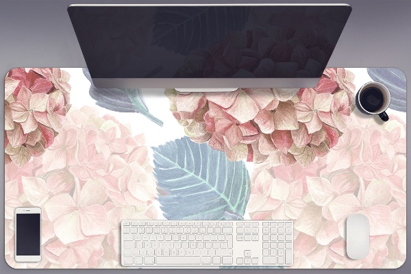 Skrivbordsunderlägg stort Hortensia