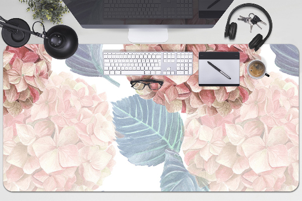 Skrivbordsunderlägg stort Hortensia