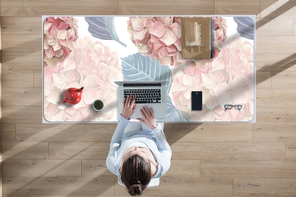 Skrivbordsunderlägg stort Hortensia