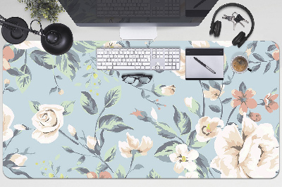 Skrivbordsunderlägg stort Blommor vintage stil