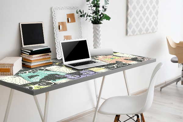 Skrivbordsunderlägg stort Katter med glasögon