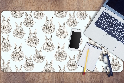 Skrivbordsunderlägg stort Skissade kaniner