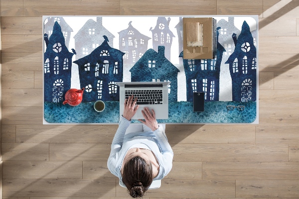 Skrivbordsunderlägg stort Stad på natten