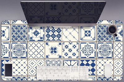 Skrivbordsunderlägg stort Azulejos brickor