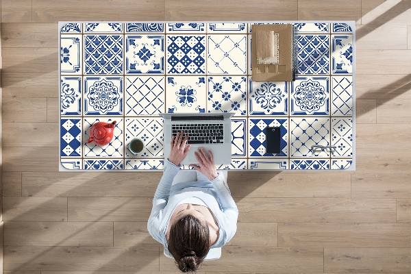 Skrivbordsunderlägg stort Azulejos brickor