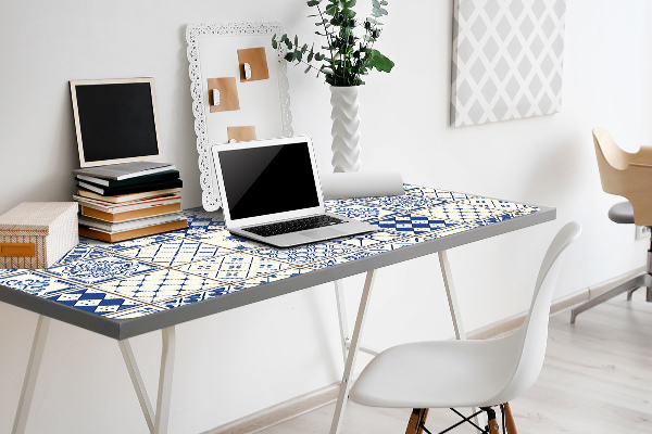 Skrivbordsunderlägg stort Azulejos brickor