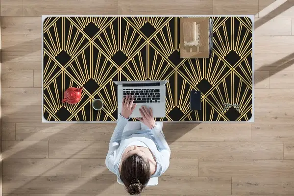 Skrivbordsunderlägg stort Art Deco -stil