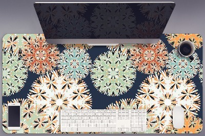 Skrivbordsunderlägg stort Färgglada mandalor