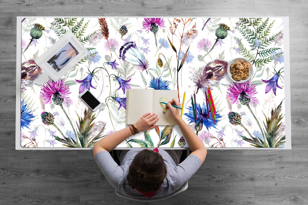 Matta skrivbord Fältblommor