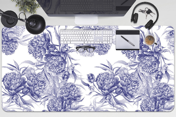 Matta skrivbord Lila pioner