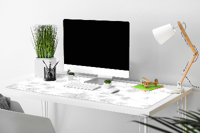 Matta skrivbord Gråblommor