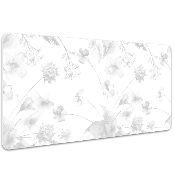 Matta skrivbord Gråblommor