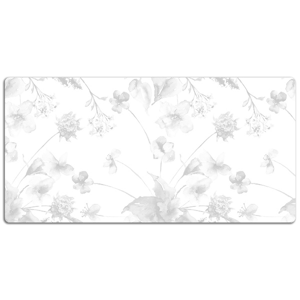 Matta skrivbord Gråblommor