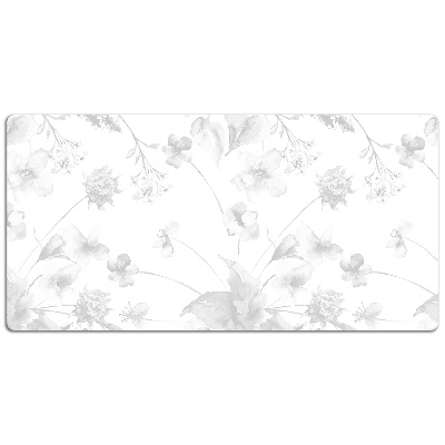 Matta skrivbord Gråblommor