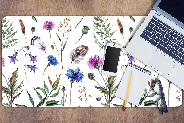 Matta skrivbord Blommor från ängen