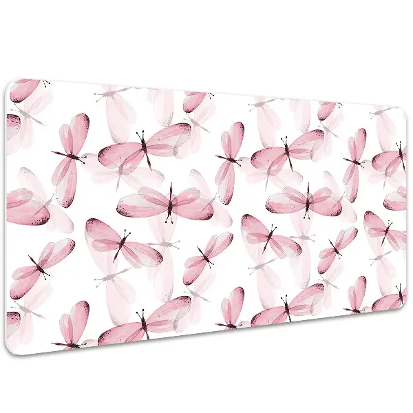 Matta skrivbord Rosa sländor