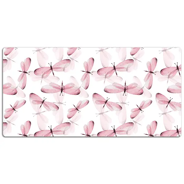 Matta skrivbord Rosa sländor