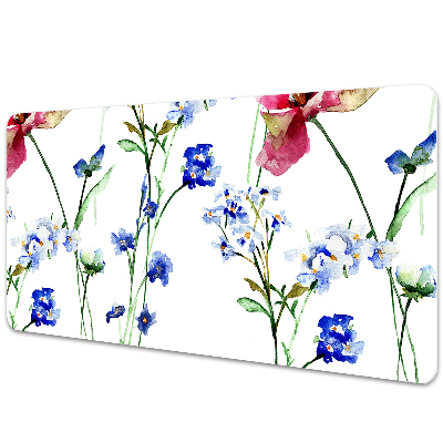 Matta skrivbord Målade blommor