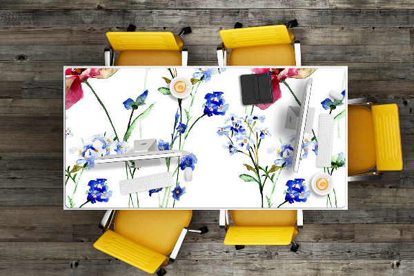 Matta skrivbord Målade blommor