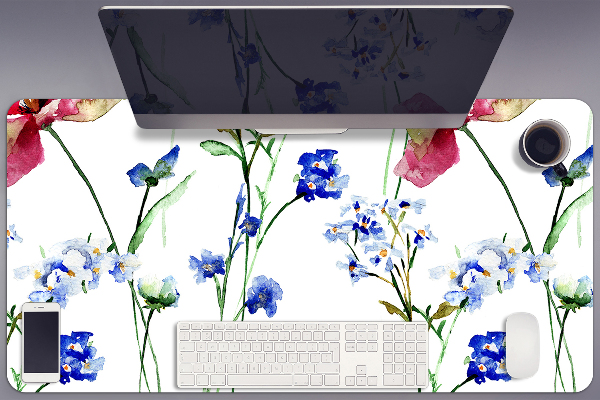 Matta skrivbord Målade blommor