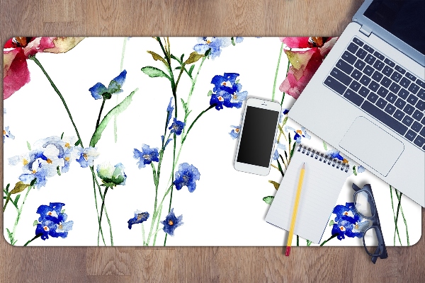 Matta skrivbord Målade blommor