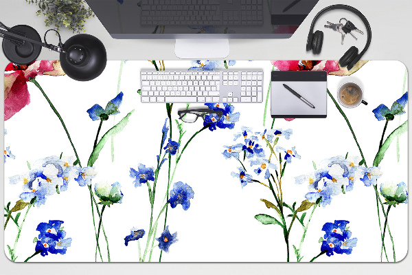 Matta skrivbord Målade blommor