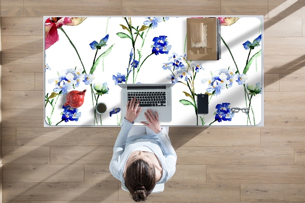 Matta skrivbord Målade blommor