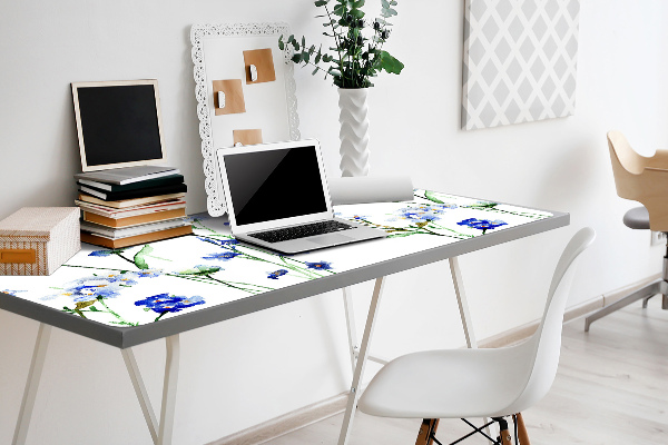 Matta skrivbord Målade blommor