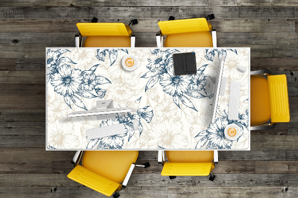 Matta skrivbord Blommokonst