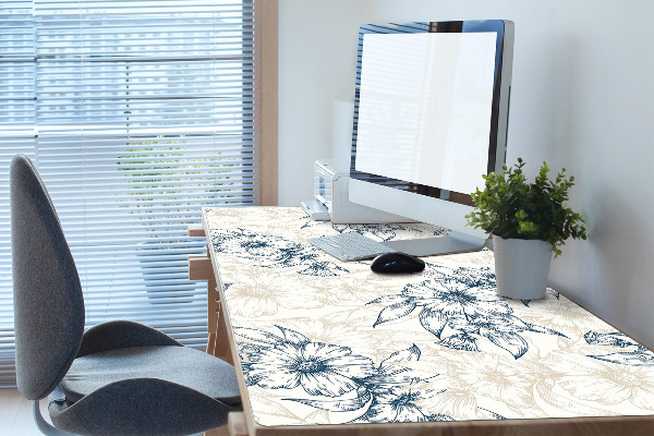 Matta skrivbord Blommokonst
