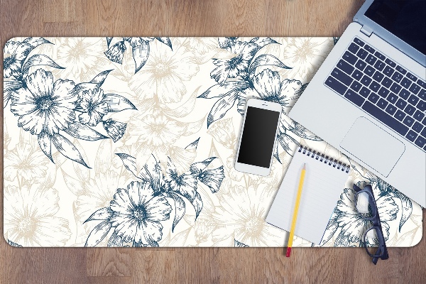Matta skrivbord Blommokonst