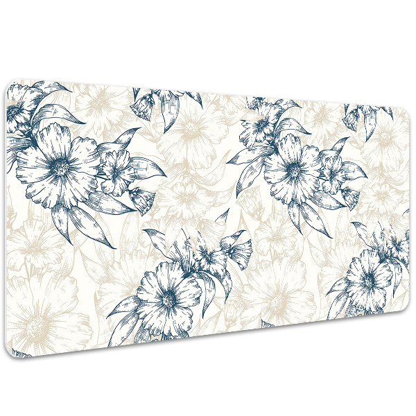 Matta skrivbord Blommokonst