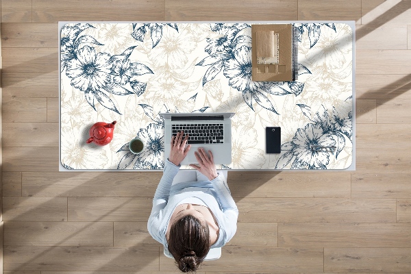 Matta skrivbord Blommokonst