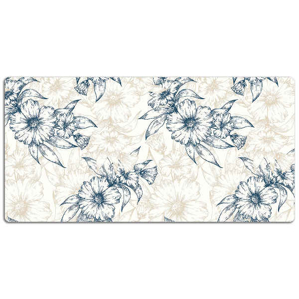 Matta skrivbord Blommokonst