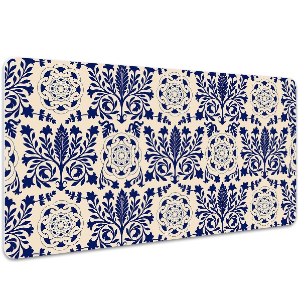 Matta skrivbord Blåmönster