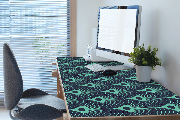 Matta skrivbord Neonblå