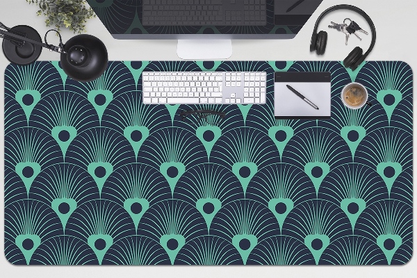 Matta skrivbord Neonblå