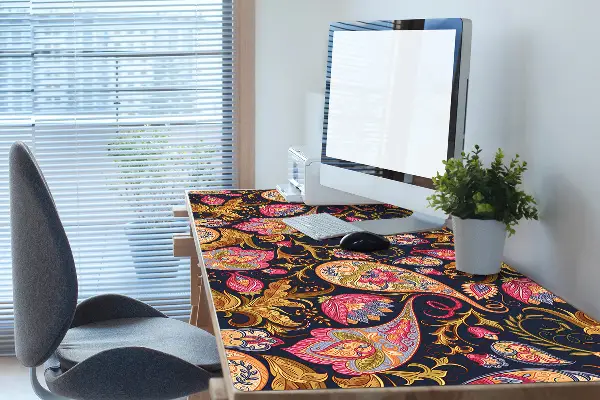 Matta skrivbord Färgglada paisley