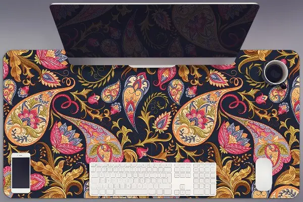 Matta skrivbord Färgglada paisley